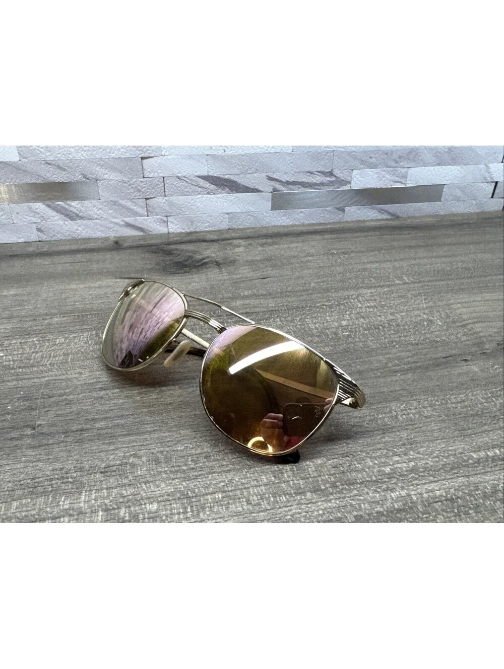 RAY-BAN Signet Sunglasses FRAMES ONLY, BAD LENS RB 3429-M 001 3N Gold 55[]19-135